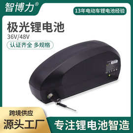 工厂直供36V48V5.2V20AH极光款电动自行车锂电池大容量山地车电池