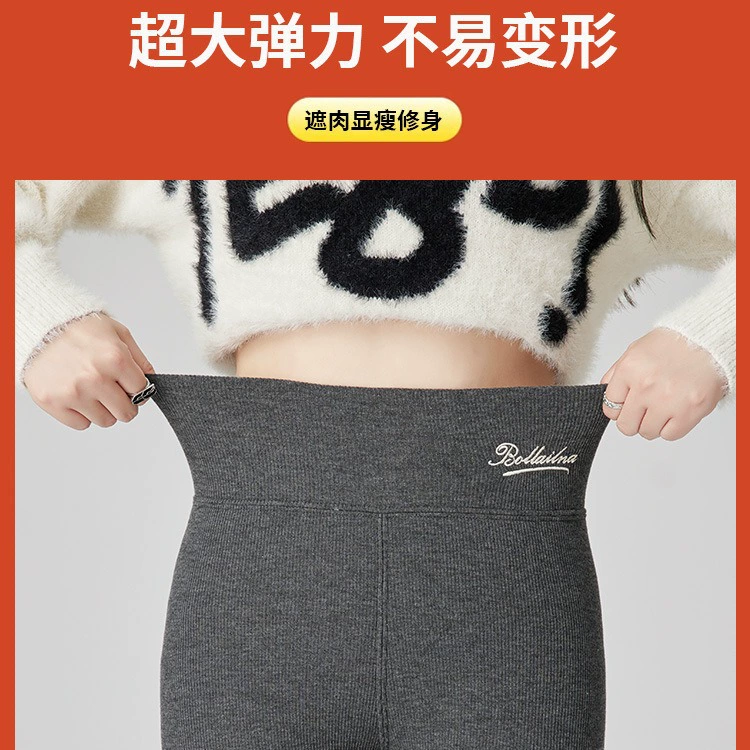 Теплые брюки, л leggings, утепляющее бархатное термобелье с вышивкой