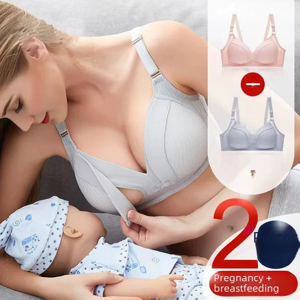 Nursing Bra nursing wireless push up cotton maternity underwear pregnant women's cotton comfortable bra thin underwear