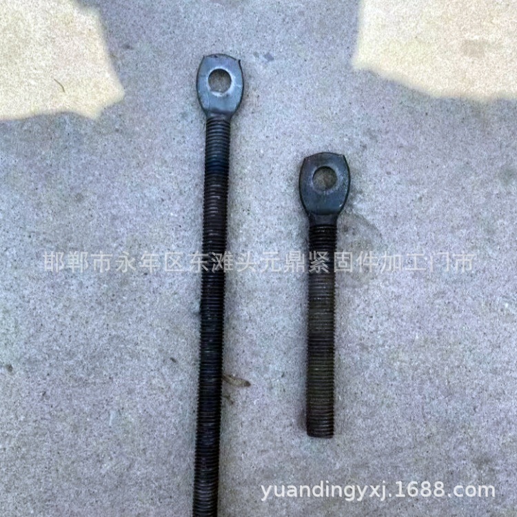 供应扁头螺栓 手拧螺丝 扁头带孔螺杆 定位螺栓 挂弹簧螺栓
