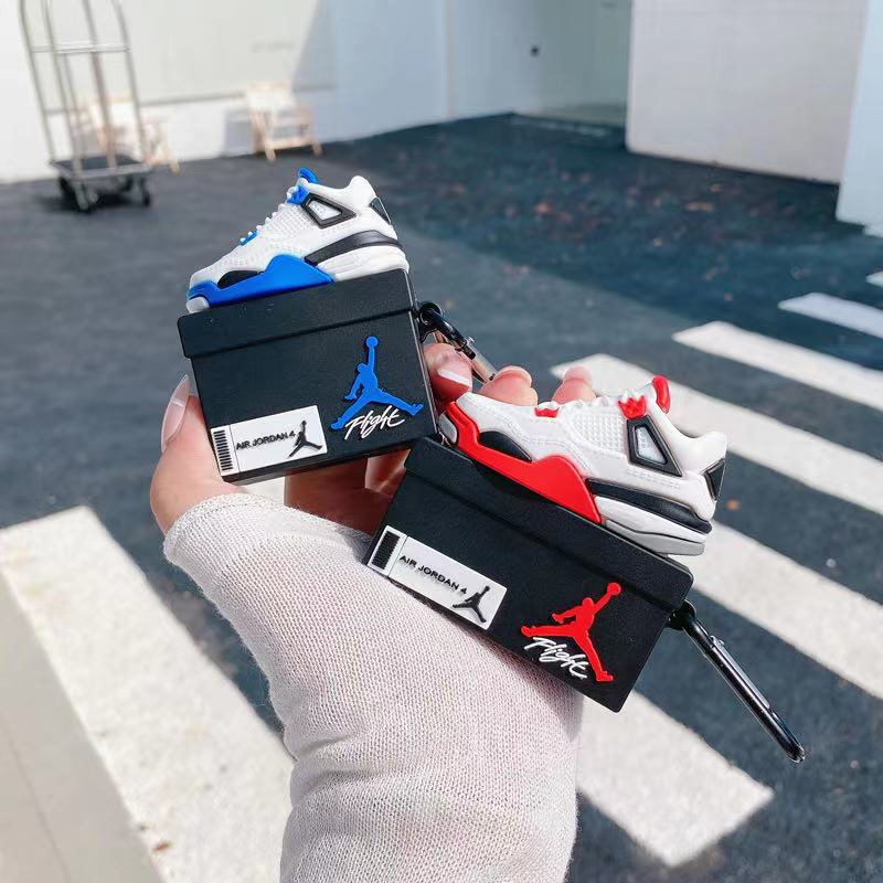 Creative Stereo Jordan Sneakers Shoe Box Apple AirPods pro Bluetooth Headset Protective Cover 1/2/3 Generation Applicable