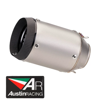 Suitable for Motorcycle Modified Exhaust Pipe Cbr1000K7K8 Ar/Z800 Zx6R Street Universal Handmade Pipe (Motorcycle exhaust pipe) - matte-black-cover