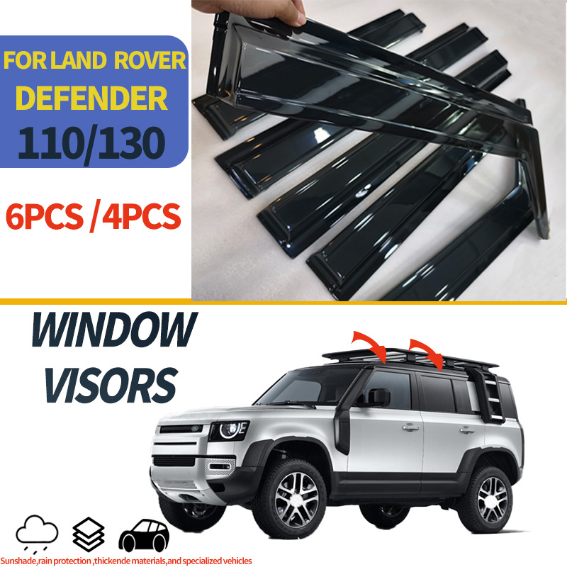 Suitable for 2020-2024 Land Rover Defender 110 Rain and Rain Defender 110 Windows visors