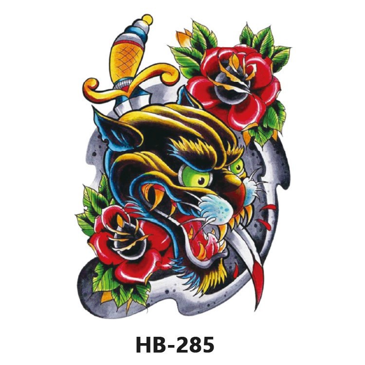Nuevo color impermeable tatuaje calcomanía brazo medio brazo completo tatuaje pegatina fábrica directa al por mayor entrega tatuaje