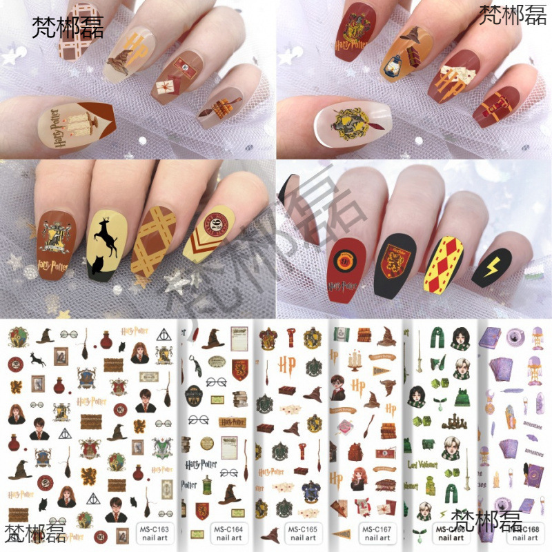 Ms-C Meet Sweet Manufacturer Wholesale Harry Potter Tarot Magic Academy Nail Art Stickers Nails