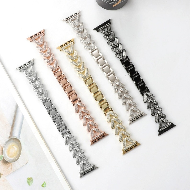 For Apple Watch S10 Diamond Love Strap ApplewatchS98 Niche Senior iwatch76 Female SE