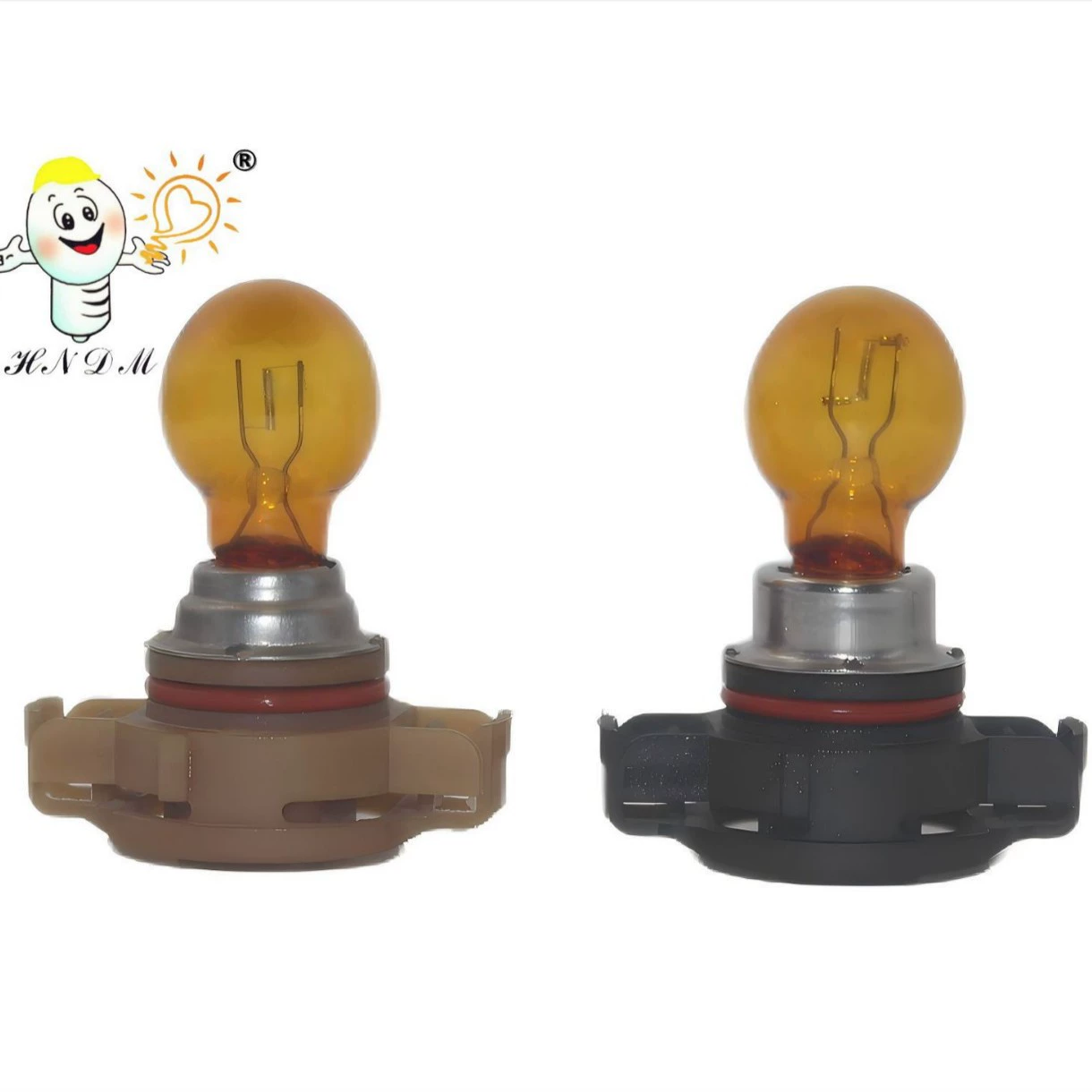 Автомобильная лампа PSY24W PG20-4, янтарное стекло, передняя противотуманная фара, указатель поворота, автомобильный свет