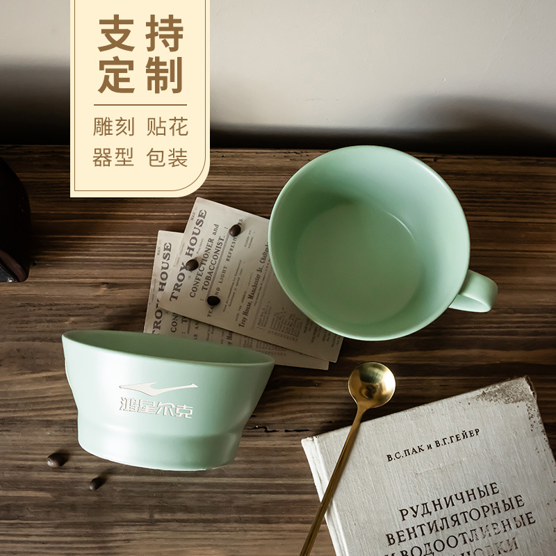 Taza de cerámica impresa DIY impresa logotipo taza de agua creativa taza de leche doméstica de alto valor facial
