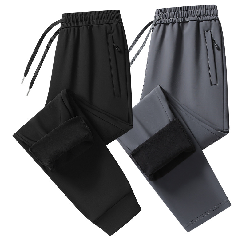 2025秋季休闲裤加绒立体腰男士高品质户外防水大码休闲裤男加厚