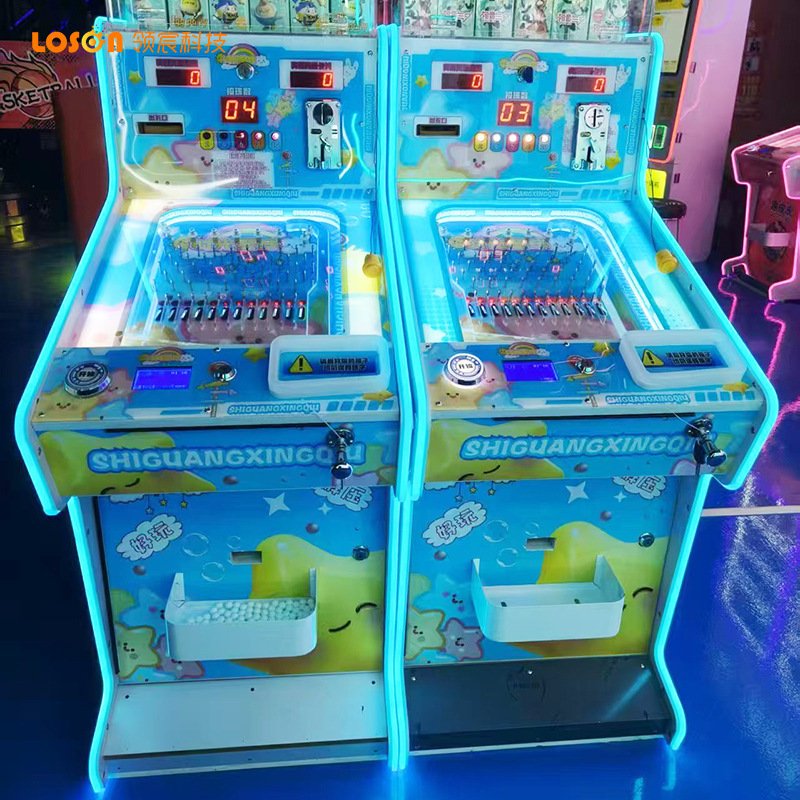 New Children's Game Console Commercial Coin-Operated Pinball Machine Shopping Mall Pinball Shooting Machine Arcade Entertainment Equipment