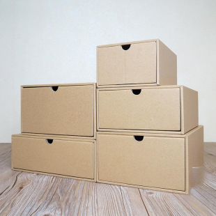 Kraft paper storage drawer utility room finishing jewelry box simple study room contract office bidding document studio