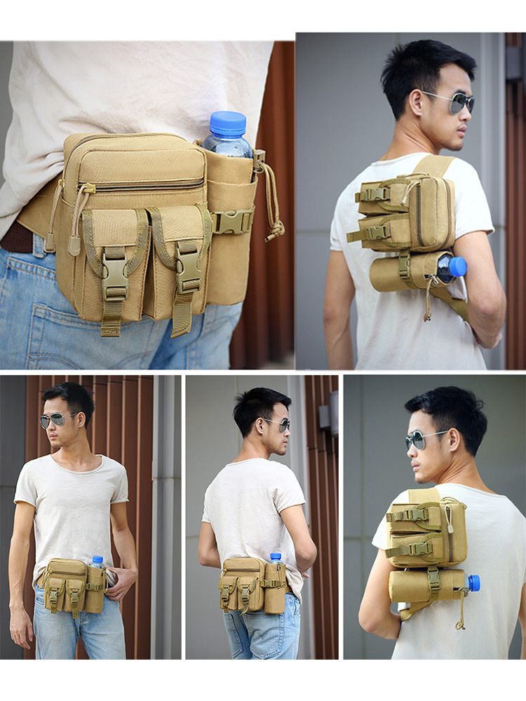 Luya bolso de cintura masculino multifuncional deportivo impermeable bolso de cintura pequeño bolso de pesca al aire libre bolsa de viaje de pesca