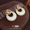 С серебряным штифтом, круглый, ажурный, с кристаллами, из смолы