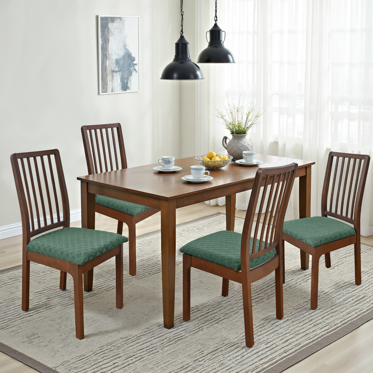 Amazon elástico jacquard diamante cubierta de banco cubierta de taburete de punto universal cubierta de polvo cubierta de comedor de hotel cubierta al por mayor