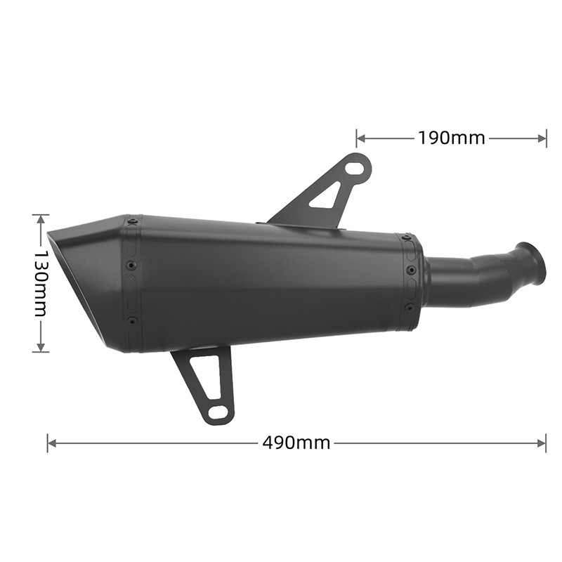 Suitable for ZONTES motorcycle scooter Zongsheng 368G DMEK exhaust pipe tail section 26-27 titanium alloy front section