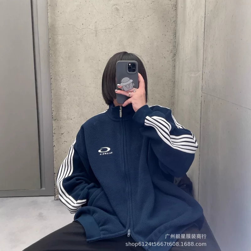 Осенний велюровый пиджак для мужчин и женщин, oversize