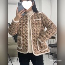 中年妈妈装加厚洋气棉衣秋冬短外套小香风轻薄上衣百搭夹克女