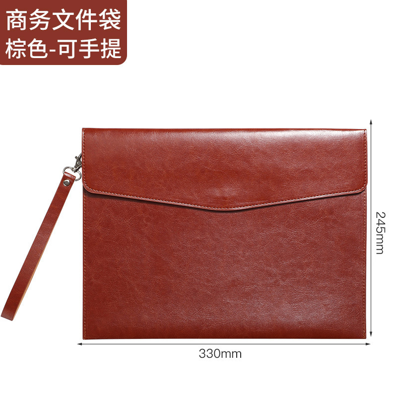 A4PU ファイルバッグ ビジネス オフィス ファイルバッグ シンプルな契約書バッグ 会議情報収納 スポット封筒 支払い|undefined