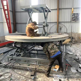 Support customized lifting stage, car rotating booth, electric hydraulic rotating table lift, electric lifting table