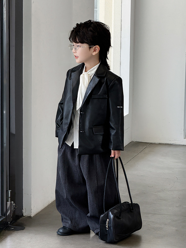 Комплект для мальчиков, куртка, детский ретро костюм, с вышивкой