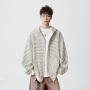 新品男女美式条纹卫衣