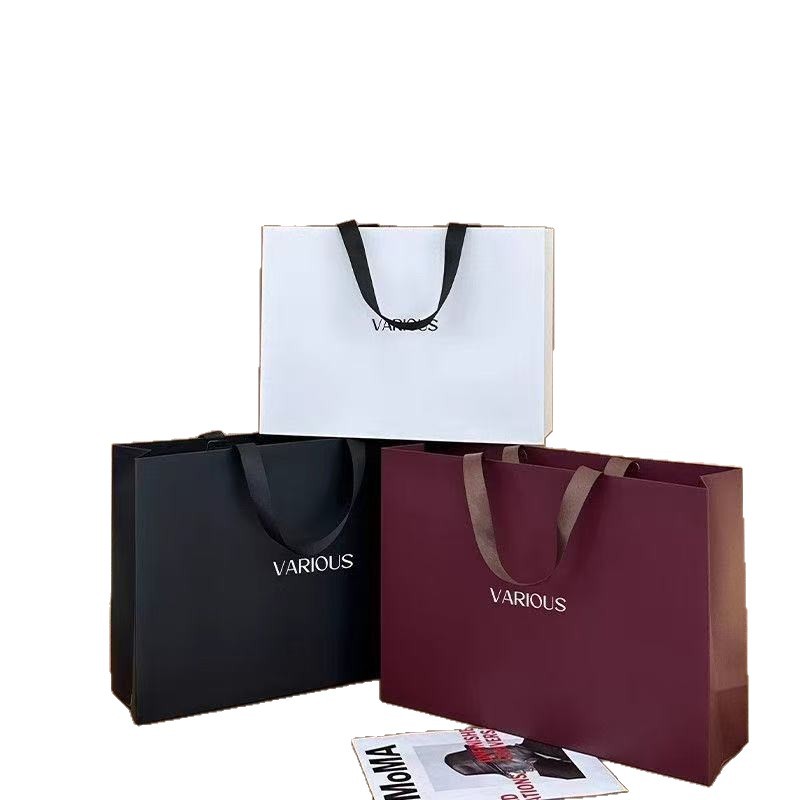 tienda de ropa bolsas de mano personalizadas de alto nivel lujo ligero estilo salón de belleza tienda de ropa de mujer bolsas de regalo bolsas de papel personalizadas logotipo impreso image 6