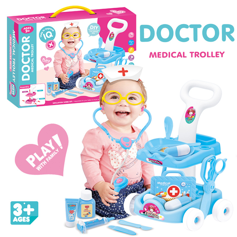Conjunto de carrito para equipo médico
