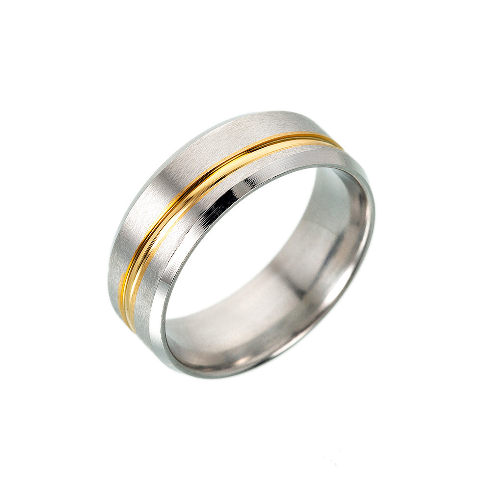 Unisex Gender Vacation Classic Style Solid Color Titanium Steel Plating Unisex Rings Men Band Rings