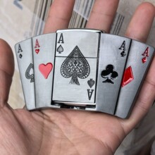 扑克牌扣头 打火机皮带扣 欧美时尚腰带扣