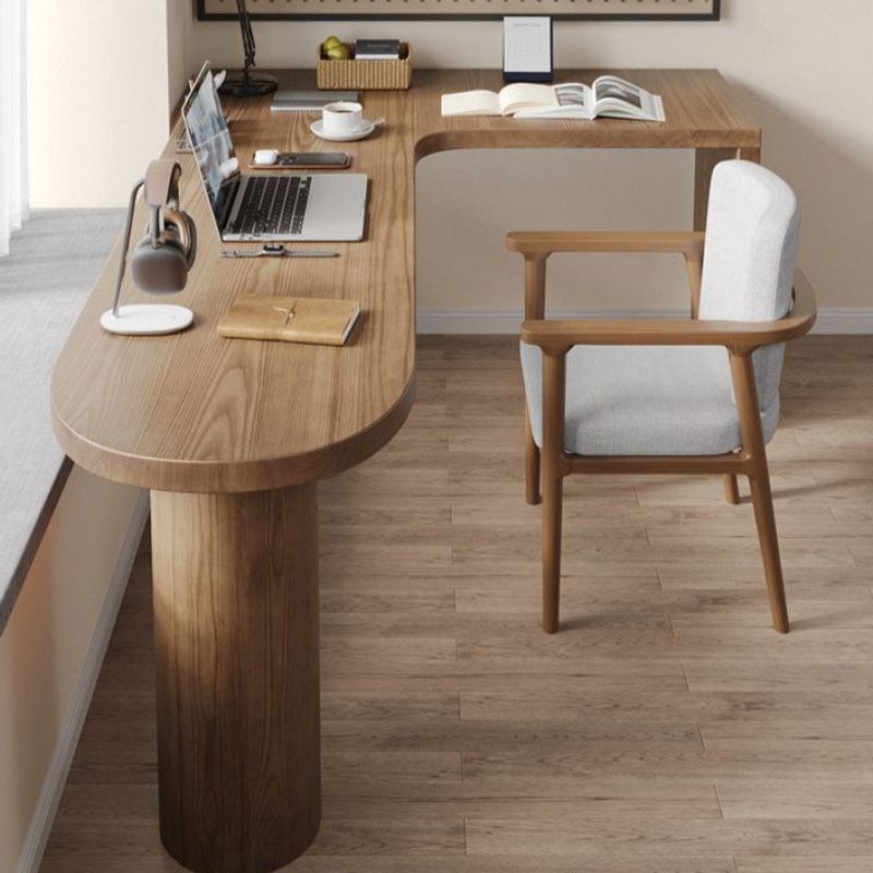 Nordic modern solid wood corner L-shaped desk, computer desk, simple study desk, writing desk, work office desk combination Nordic modern solid wood corner L-shaped desk, computer desk, simple study desk, writing desk, work office desk combination