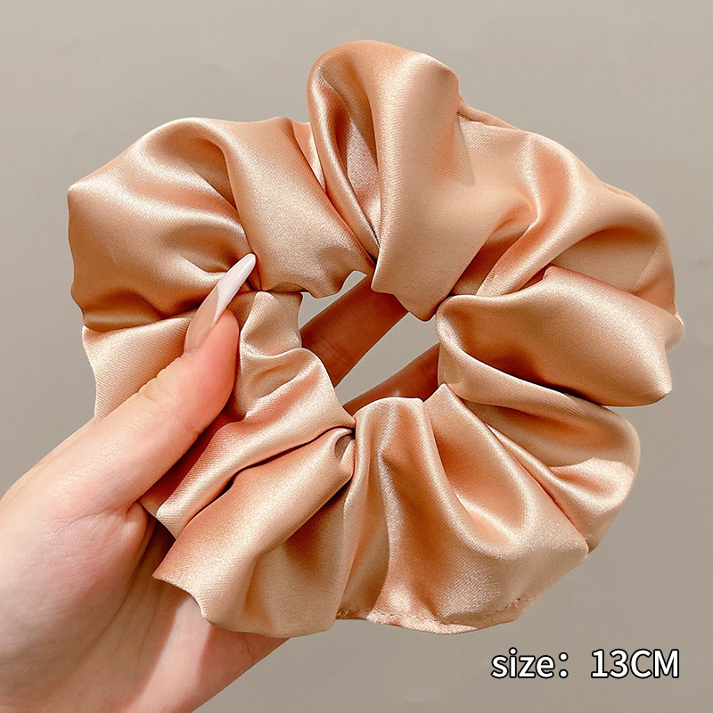 Anillo de pelo de intestino grueso suave francés para mujer 2025 nuevo círculo de intestino grueso coreano de alta gama Advanced Large Hairy Cuerda para la cabeza para mujer