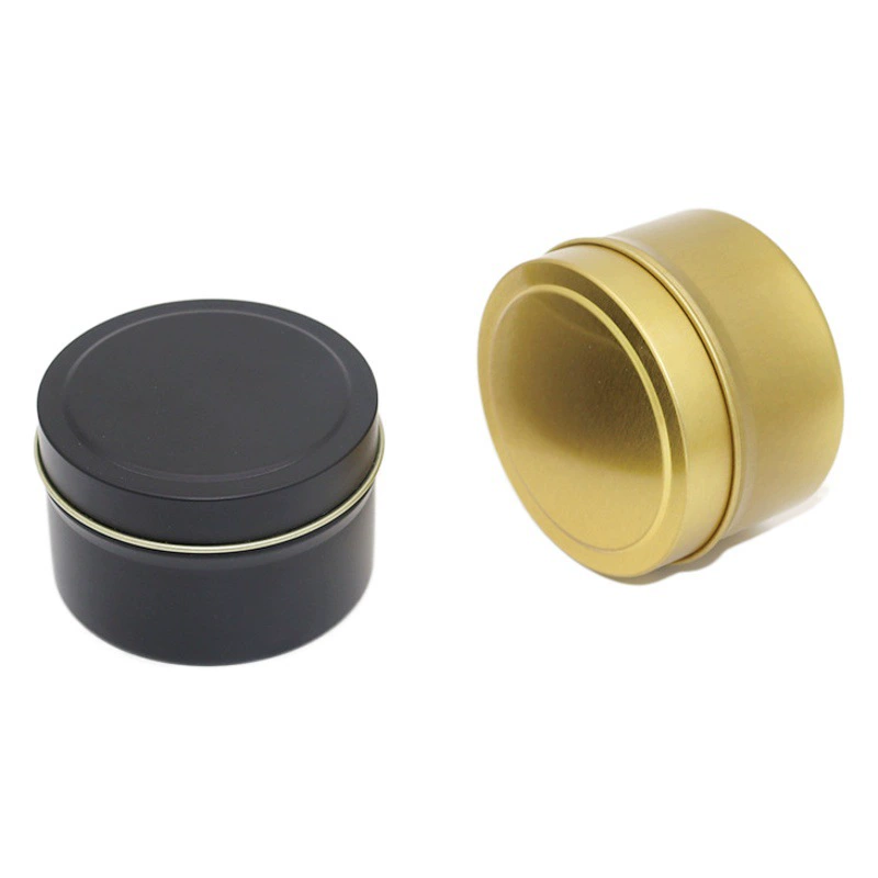 Круглая ароматизированная банка для свечей, ретро-жестяная банка, бытовая банка для конфет, банка для цветочного чая, металлическая жестяная упаковка