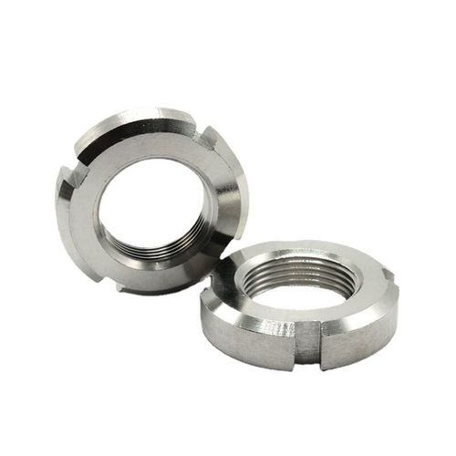 Factory direct 304 stainless steel round nut GB812 slotted round nut bearing locking precision round nut