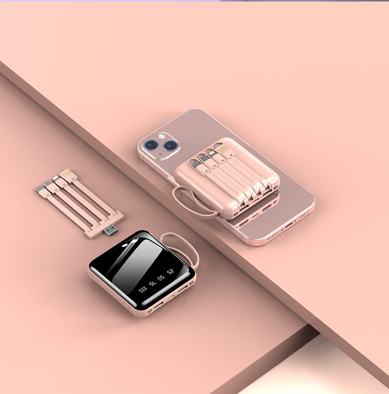 批发自带线共享充电宝20000毫安大容量迷你移动电源礼品定 制LOGO详情14