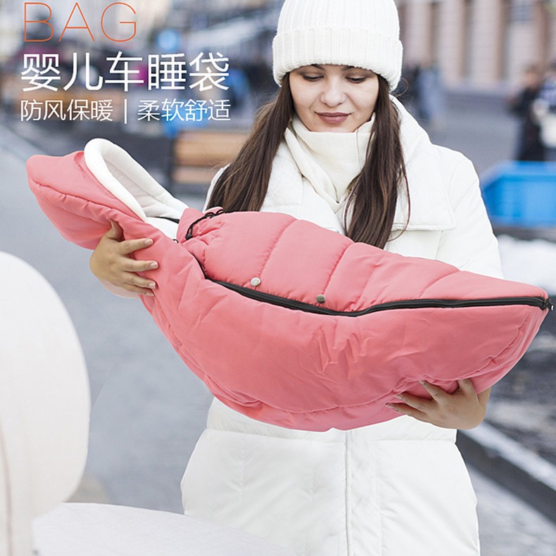 Saco de Dormir Térmico para Cochecito de Bebé Yoyo de Vellón Polar Cortavientos para Invierno image 3