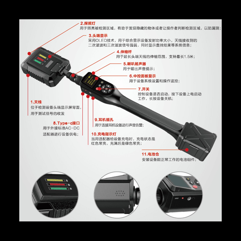 中警思创ZJSC-FX881非线性节点探测器