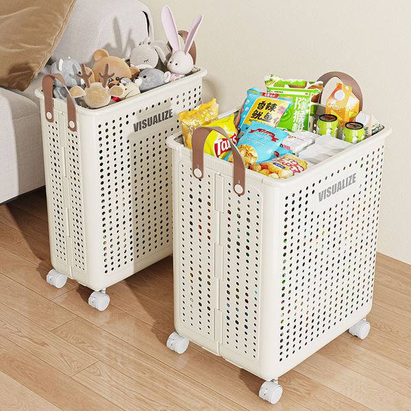 Folding laundry basket