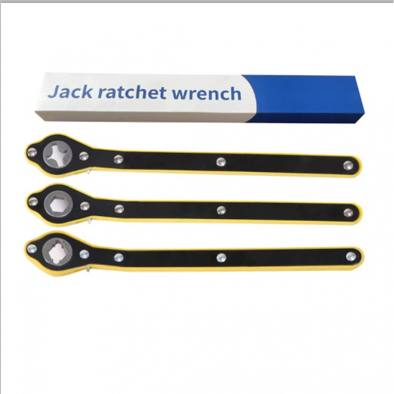 跨境爆款千斤顶扳手 棘轮扳手 一字六角二合一扳手千斤顶专用配件