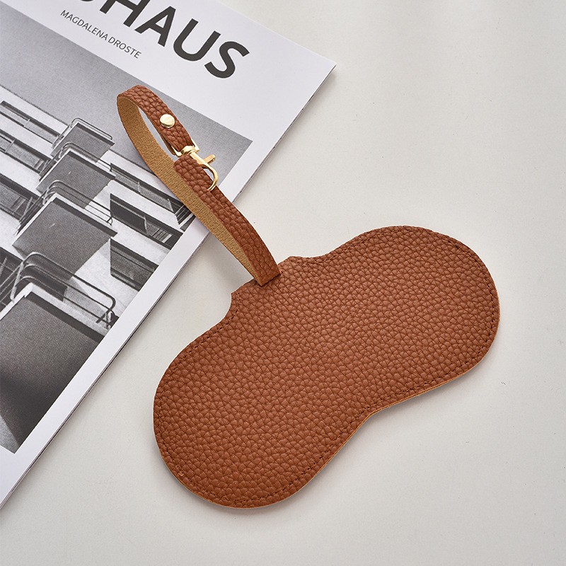 40g Weight Glasses Pouch Classification Pu Leather Material Solid Color Pattern Unisex Gender Vintage Style, Simple Style Style Vintage Style Simple Style Solid Color Pu Leather Unisex Glasses Pouch 4