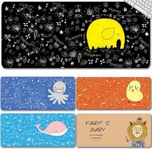 Mouse pad cute girl Cartoon Cartoon computer oversized notebook game Office Small size student mouse pad