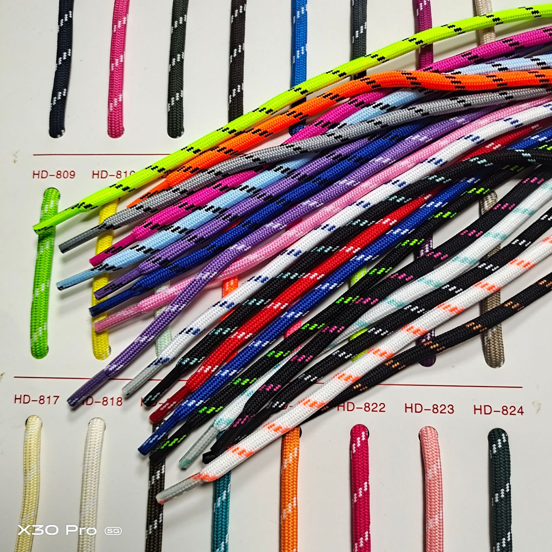 5mm彩色加点跳点服装涤纶抽绳 圆背包挂饰吊绳 手链编织绳挂件