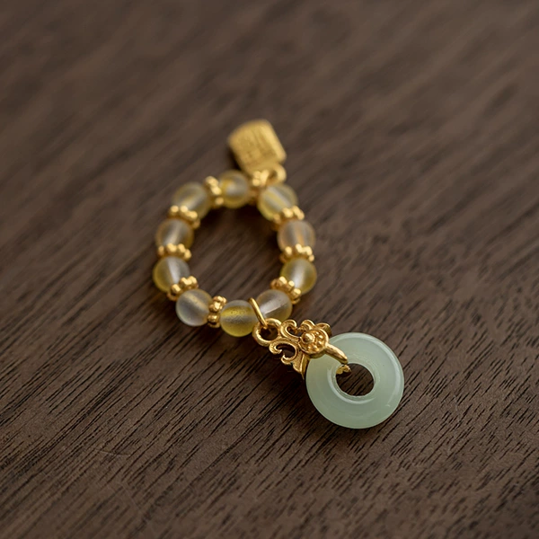 Pingan buckle-yellow (suitable for covered bowls)