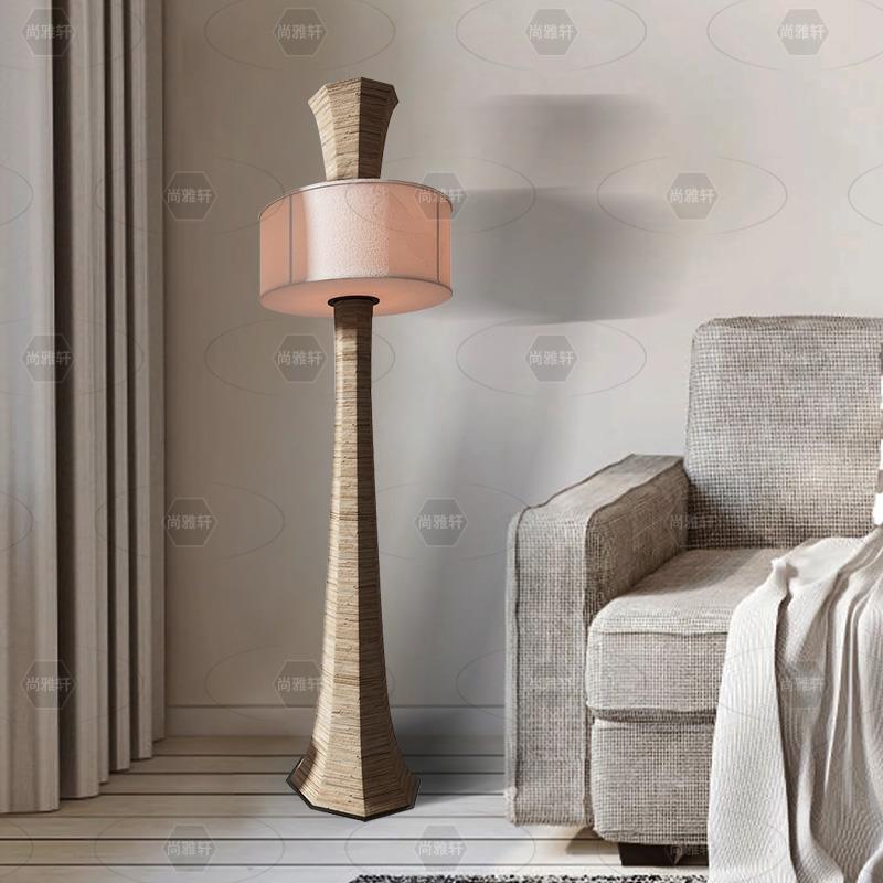 Zhongshan Factory Minimalist Zhongshan Factory Direct Sales Vintage Retro Floor Lamp Art Simple Hotel Homestay Model Room