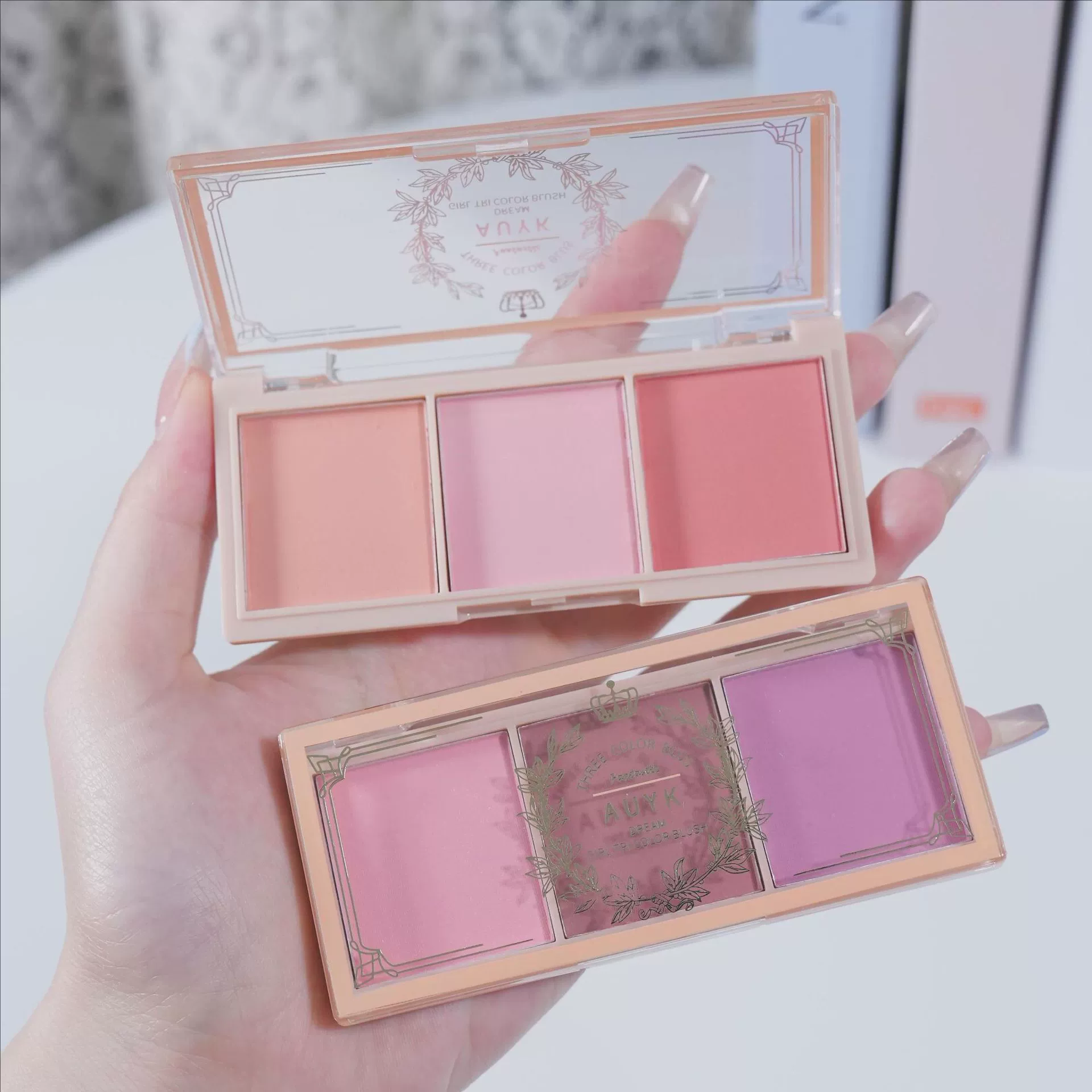 AUYK трехцветная румяная тарелка послеобеденный чай с высоким светом