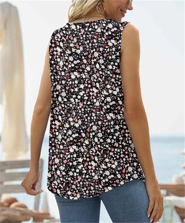 Regular Fit Fit Type Printing Pattern Women's Vest Tank Tops Printing Casual Printing