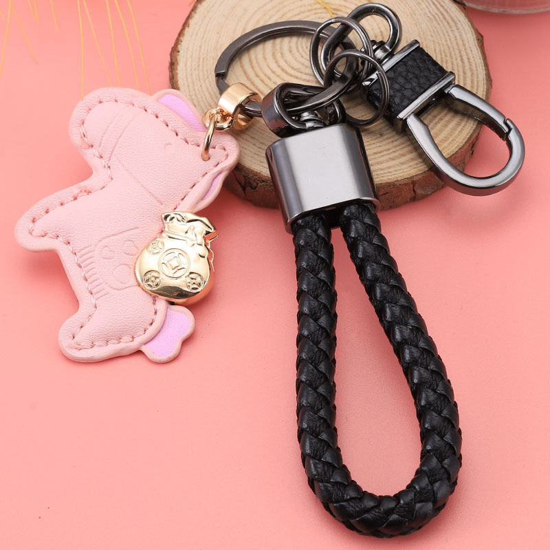 Llavero rico ahora, creativo y exquisito regalo de pareja para hombres y mujeres, lindo colgante de bolso, colgante de llavero de coche