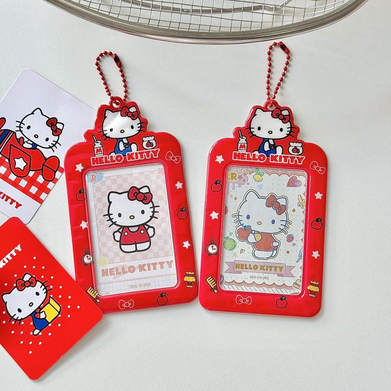hellokitty正版证件学生公交卡证件卡套校园卡饭卡可爱钥匙扣挂件|undefined
