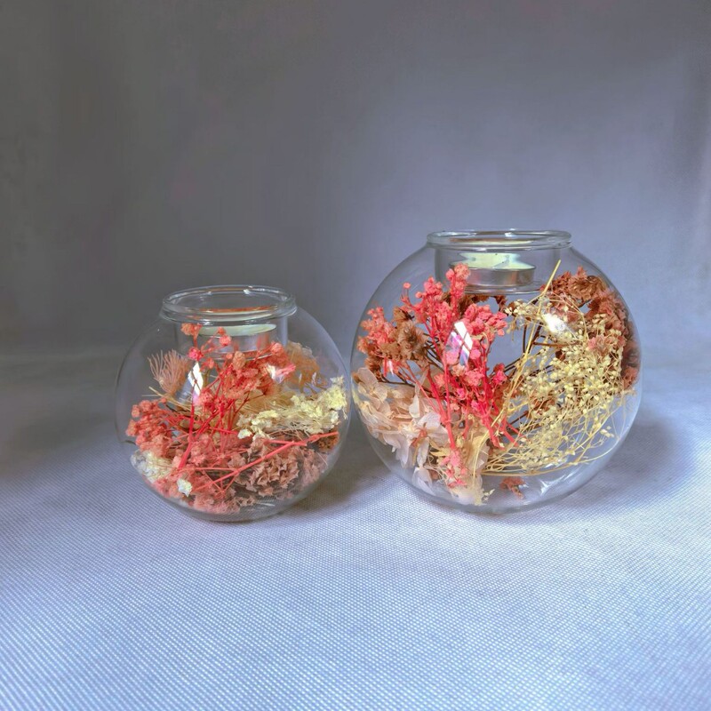 Candlestick Glass Empty Cup Immortal Flower Material Jelly Container Handmade Material Set DIY Aromatherapy Flower Candle Holder Candlestick Glass Empty Cup Immortal Flower Material Jelly Container Handmade Material Set DIY Aromatherapy Flower Candle Holder