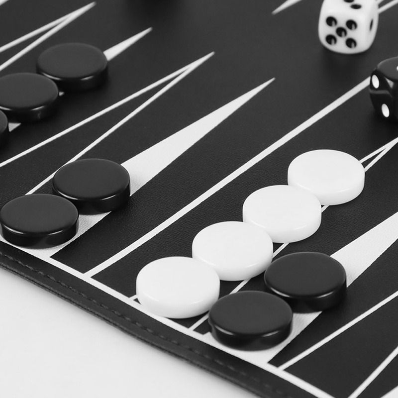 Affordable Travel Portable Backgammon Set, Outdoor Leisure Backgammon Board, Strategy Game Board