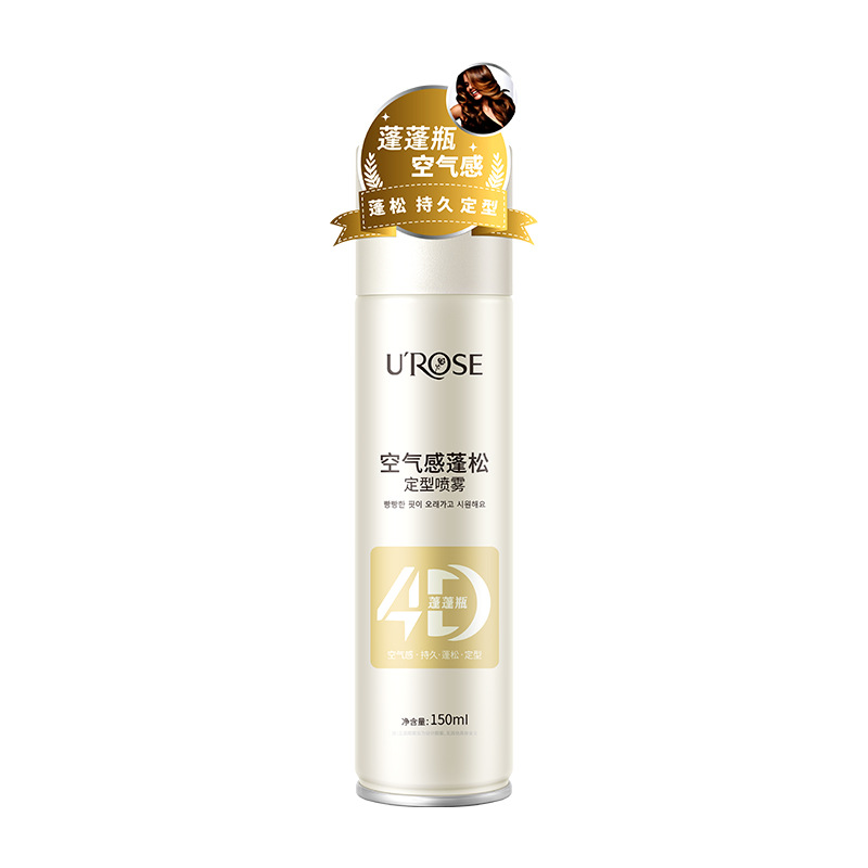 El spray de peinado esponjoso UROSE, la parte superior del cráneo alto natural, refrescante y no grasosa, gel para el cabello fragante al por mayor